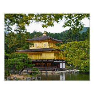 Kinkaku-ju (Goldener Pavillon), Kyoto - Foto Print