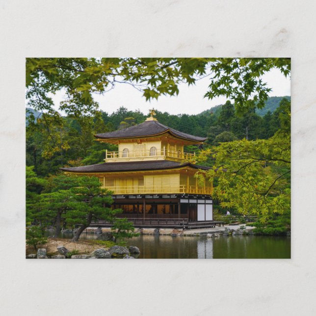 Kinkaku-ju (Goldener Pavillon), Kyoto - Postkarte (Vorderseite)