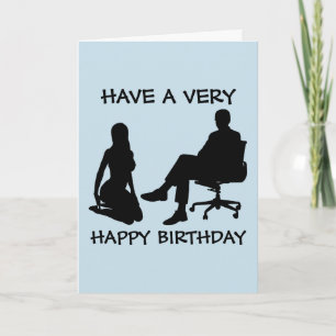 KINKY BIRTHDAY CARD FÜR IHRE EHEFRAU KARTE