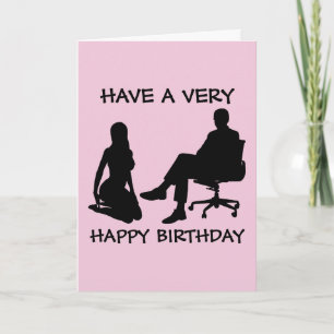 KINKY BIRTHDAY Grußkarten für die EHEFRAU Karte