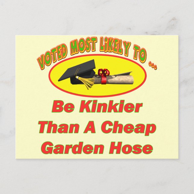 Kinky Garden Hose Postkarte (Vorderseite)