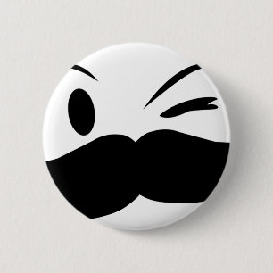 Kinky Mustache Button