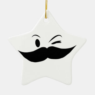 Kinky Mustache Keramikornament