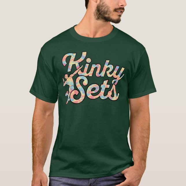 Kinky Sets Funny Sports Game Volleyball Player gir T-Shirt (Vorderseite)