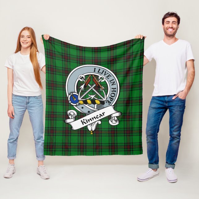 Kinnear Clan Abzeichen Tartan Kariert Fleecedecke (Beispiel)