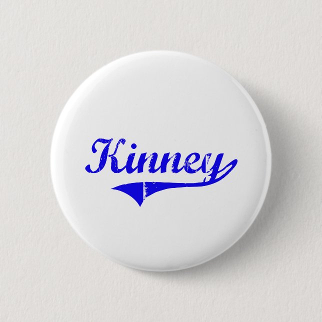 Kinney Familienname-Klassiker-Art Button (Vorderseite)
