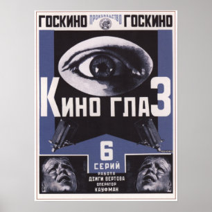 Kino Eye by Dziga Vertov UdSSR Film 1924 Poster