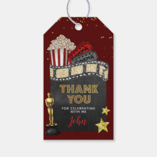 Kino-Geburtstagsgeschenk-Tags Geschenkanhänger