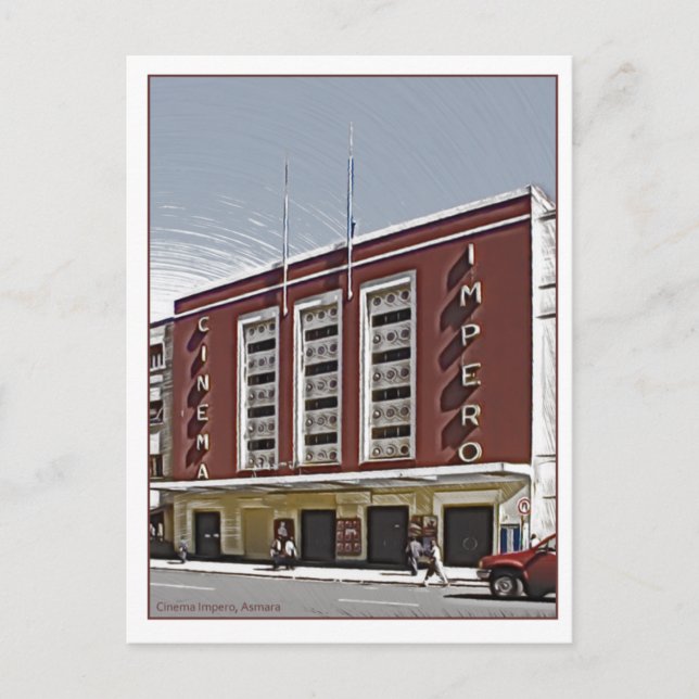 Kino Impero, Asmara Postkarte (Vorderseite)