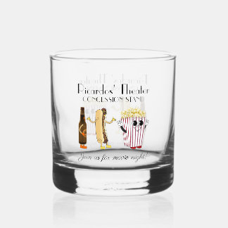 Kino KiosK Hotdog Popcorn Rock Whiskyglas