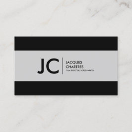 Kino-mit großem Bildschirm modernes Monogramm Visitenkarte