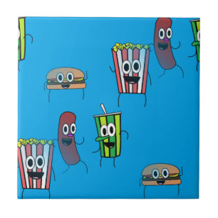 Kino-Popcorn Fliese