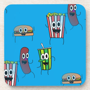 Kino-Popcorn Untersetzer