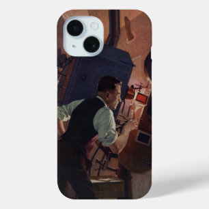 Kino-Projektionist, Vintage-Geschäft iPhone 15 Hülle