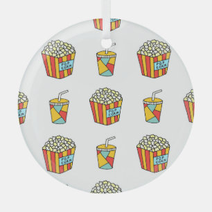 Kino-Snacks: Vintage-Doodle-Muster Ornament Aus Glas