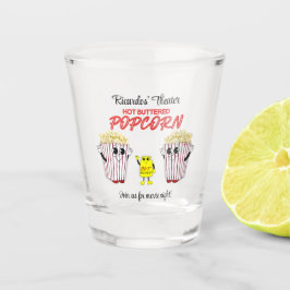 Kino-Spaß Popcorn Mascots Schnapsglas