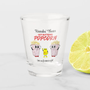 Kino-Spaß Popcorn Mascots Schnapsglas