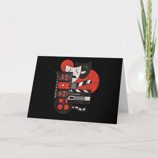 Kino-Theater-Schauspieler- oder Liebhaber-Geschenk Karte (Vorderseite)