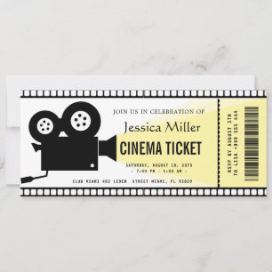 Kino-Ticket-Einladung Einladung