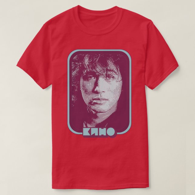 KINO Viktor Tsoi Retro Lüfterdesign T-Shirt (Design vorne)