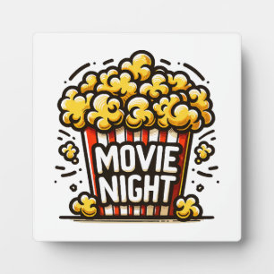 Kinoabend Delight Playful Popcorn Fotoplatte
