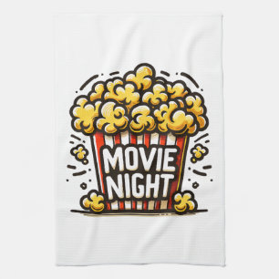 Kinoabend Delight Playful Popcorn Geschirrtuch