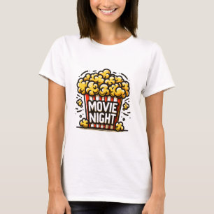 Kinoabend Delight Playful Popcorn T-Shirt