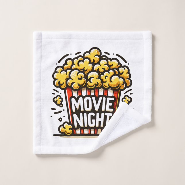Kinoabend Delight Playful Popcorn Waschlappen (Waschlappen)