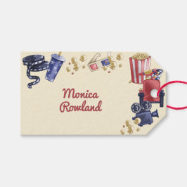 Kinoabend Geburtstag für Kinder Geschenkanhänger