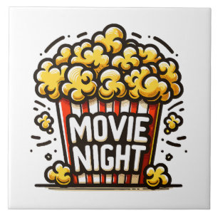 Kinoabend-Vergnügen Spielzeug-Popcorn Fliese