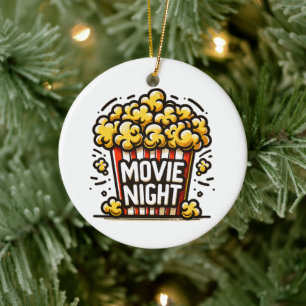 Kinoabend-Vergnügen Spielzeug-Popcorn Keramik Ornament