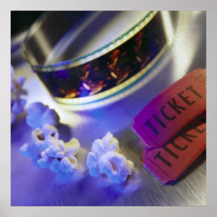 Kinofilm, Popcorn & Tickets Poster