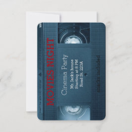 Kinofilme Nacht Zuhause House Party Einladung