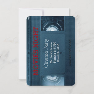 Kinofilme Nacht Zuhause House Party Einladung
