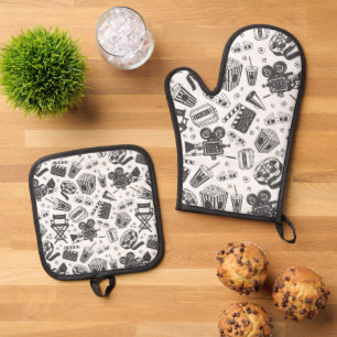 Kinofilme Ofenhandschuh & Topflappen-Set