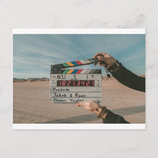 Kinokamera des Kinokamera-Regisseurs Postkarte (Vorderseite)