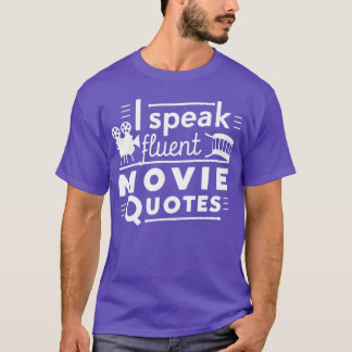 Kinoliebhaber zitieren minimalistische Silhouette T-Shirt