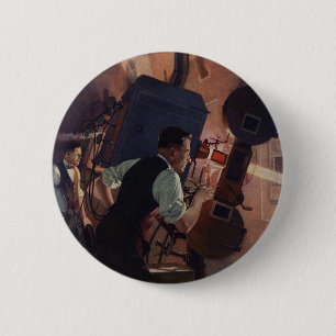 Kinoprojektionist, Vintages Geschäft Button