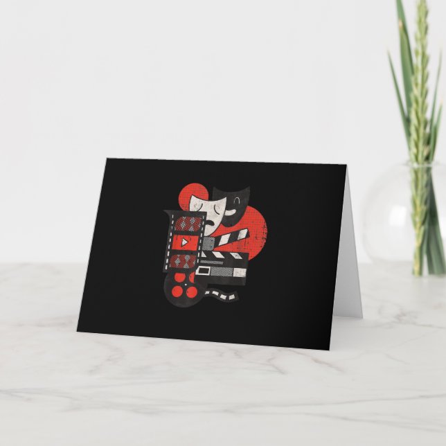 Kinospielerin oder Lover-Geschenk Karte (Vorderseite)
