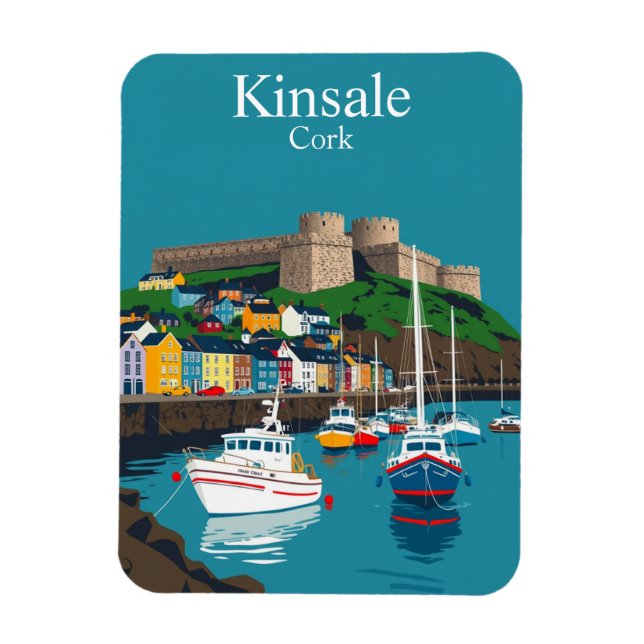 Kinsale Cork Ireland Irish Coastal Village Magnet (Vertikal)
