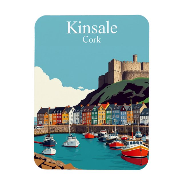 Kinsale Cork Ireland Irish Coastal Village Magnet (Vertikal)