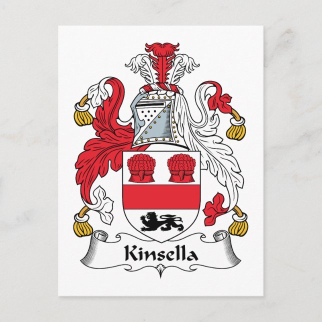 Kinsella Familienwappen Postkarte (Vorderseite)