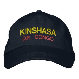 Kinshasa - Kongo Emboidred Hat Bestickte Baseballkappe