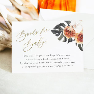 KINSLEY Boho Terracotta Bücher für Kinderkarte Einladung