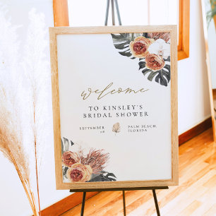 KINSLEY Boho Terrakotta-Brautjunggesellinnenabschi Poster
