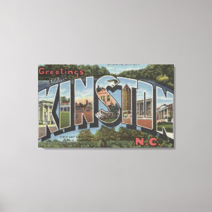 Kinston, North Carolina - Große Briefszenen Leinwanddruck