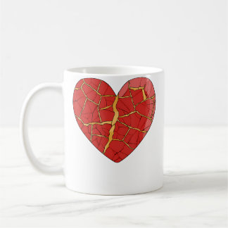 Kintsugi Art Kintsukuroi Heart Japan Wabi Sabi Kaffeetasse