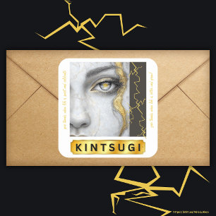 KINTSUGI-Aufkleber Quadratischer Aufkleber