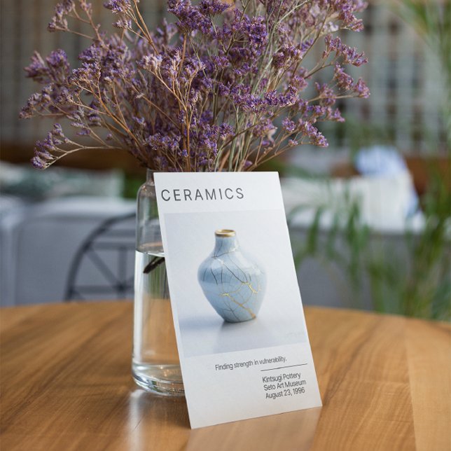 Kintsugi Pottery Post Card Postkarte (Von Creator hochgeladen)