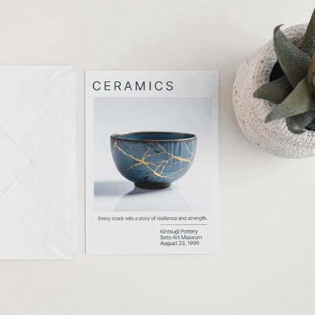 Kintsugi Pottery Post Card Postkarte (Von Creator hochgeladen)